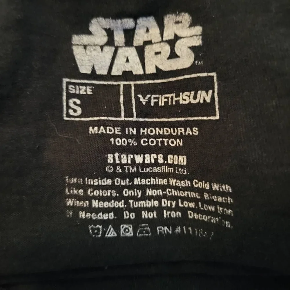 TWO Star Wars Mandalorian Baby Yoda T-ShirtS Adult Graphic Size Small -- Borh fo